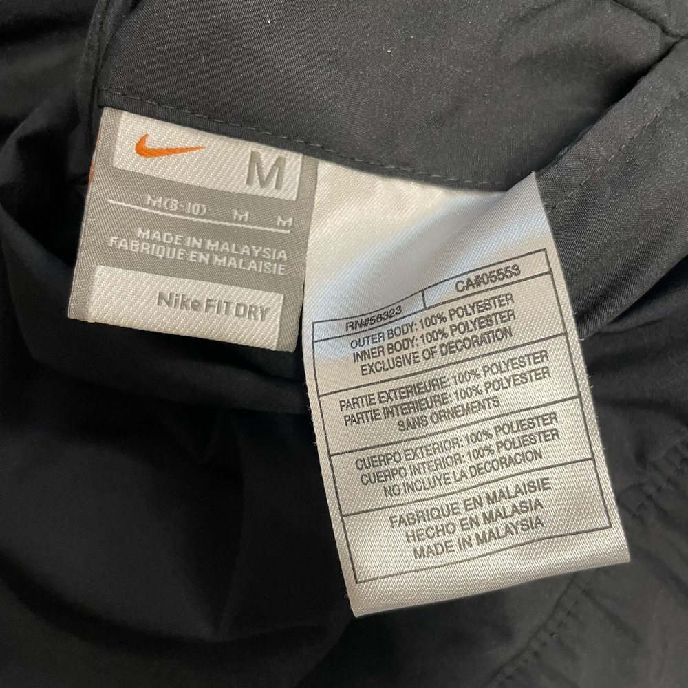 Nike Womens M Jacket Reversible Black Fit Dry Hidden Hood Running Cycling Logo - Picture 15 of 16